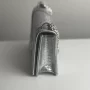 Cannage Diorama Small Silver Patent Leather