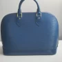 Pre Owned Louis Vuitton Alma PM Epi Leather Blue
