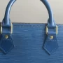 Pre Owned Louis Vuitton Alma PM Epi Leather Blue