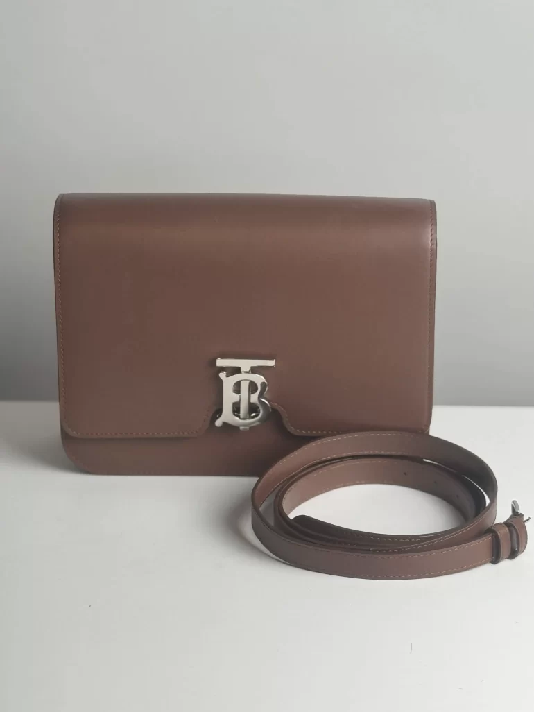 Burberry Small TB Leather Shoulder Bag