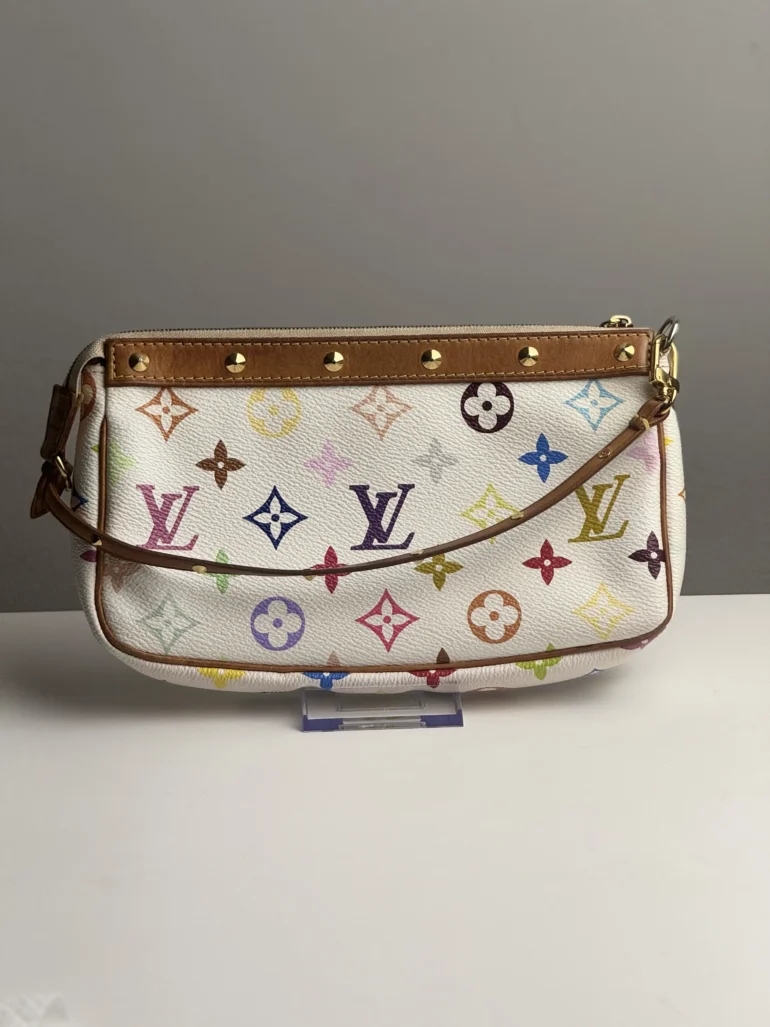 Louis Vuitton Pochette Multicolor White Accessories for Murakami Collection