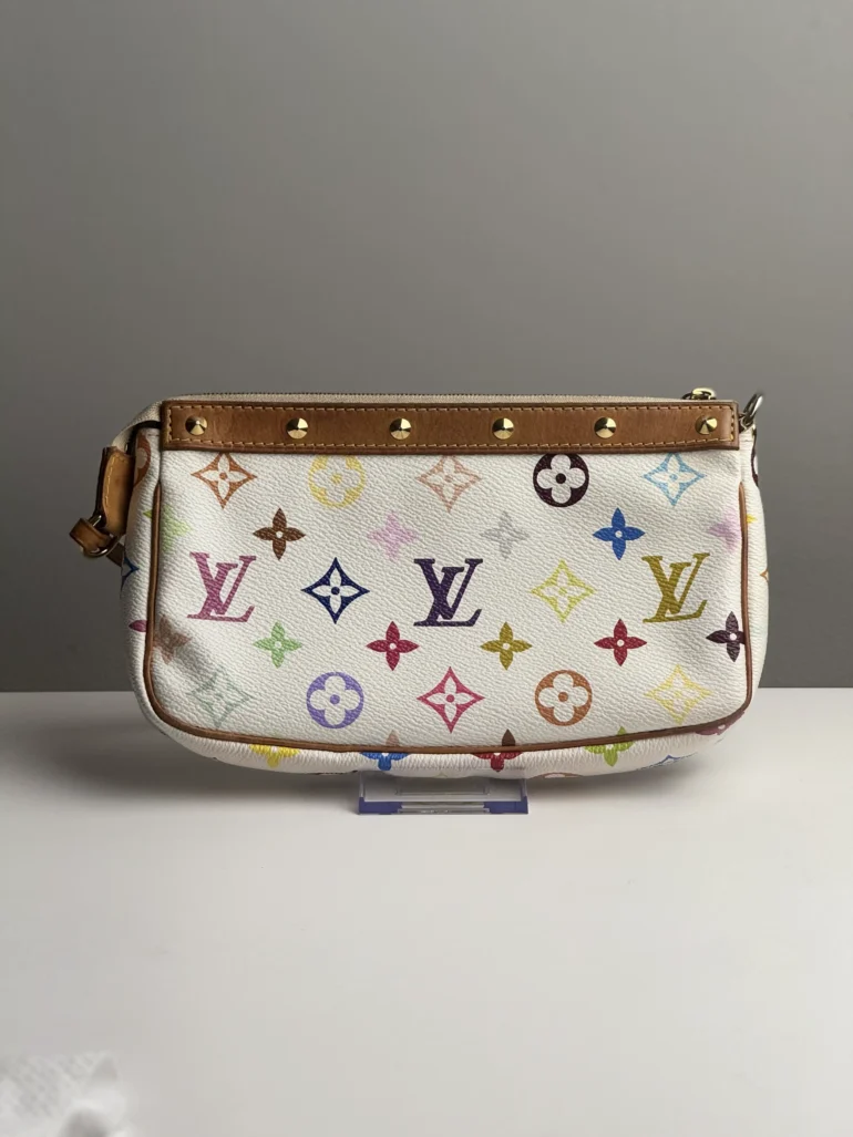 Louis Vuitton Pochette Multicolor White Accessories for Murakami Collection