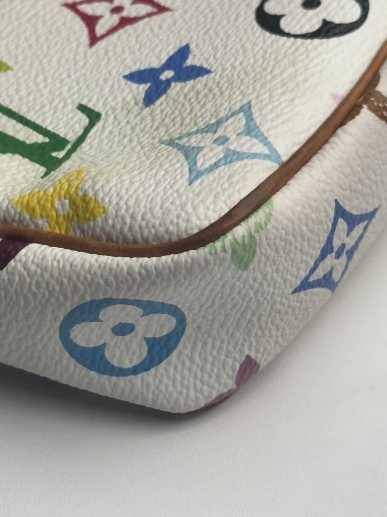 Louis Vuitton Pochette Multicolor White Accessories for Murakami Collection