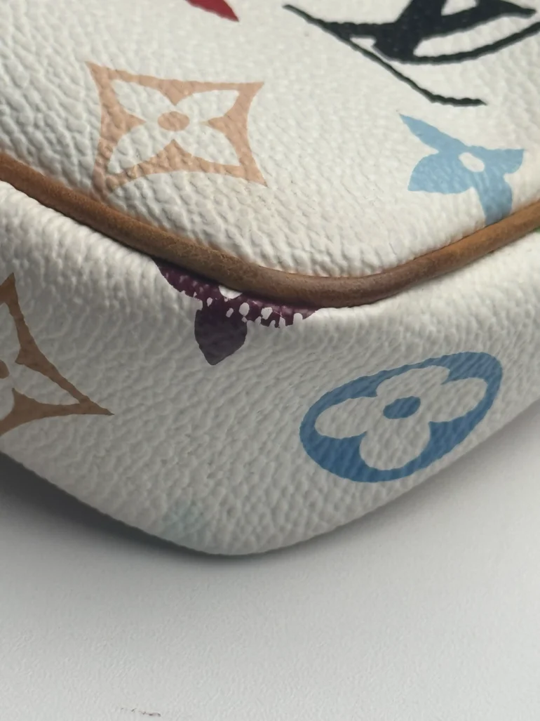 Louis Vuitton Pochette Multicolor White Accessories for Murakami Collection