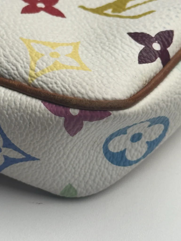 Louis Vuitton Pochette Multicolor White Accessories for Murakami Collection