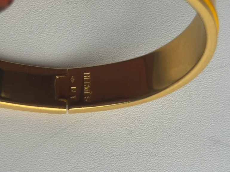 Enamel Narrow Clic Clac H Bracelet GM Soleil