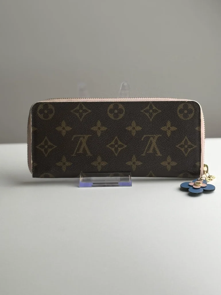 Louis Vuitton Monogram Blooming Flowers Clemence Wallet Coquelicot