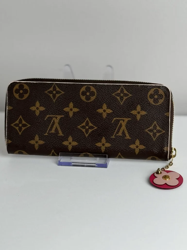 Louis Vuitton Monogram Blooming Flowers Clemence Wallet Coquelicot