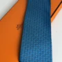 Hermes Blue Silk Tie