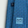 Hermes Blue Silk Tie