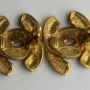 Chanel Metalasse 24k Gold Plated Cocomark Clip on Earrings