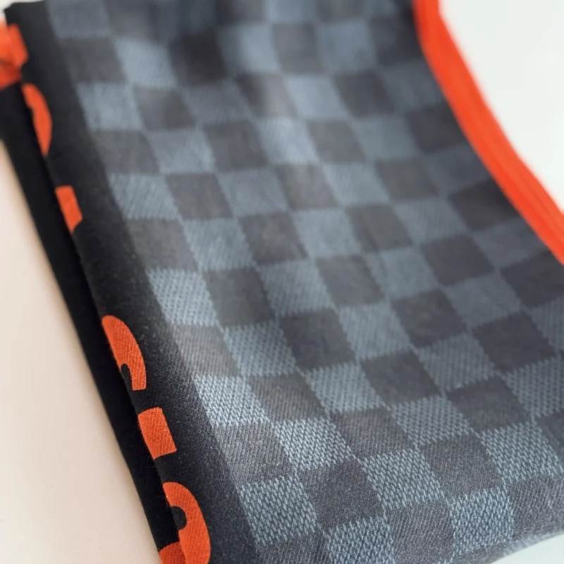 Louis Vuitton Silk Damier Cobalt Race Stole