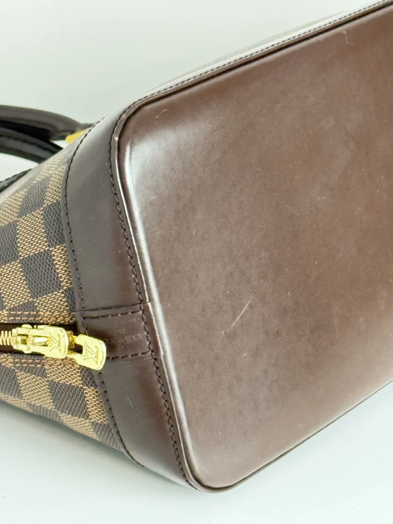 Pre Owned Louis Vuitton Alma Damier Ebene Top Handle Bag
