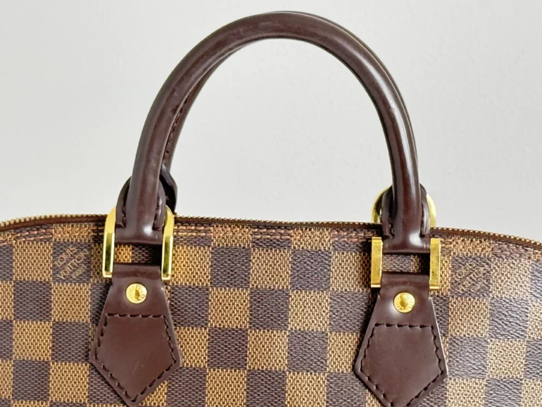Pre Owned Louis Vuitton Alma Damier Ebene Top Handle Bag