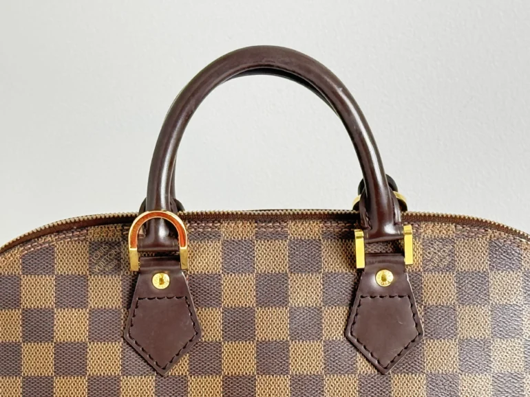 Pre Owned Louis Vuitton Alma Damier Ebene Top Handle Bag