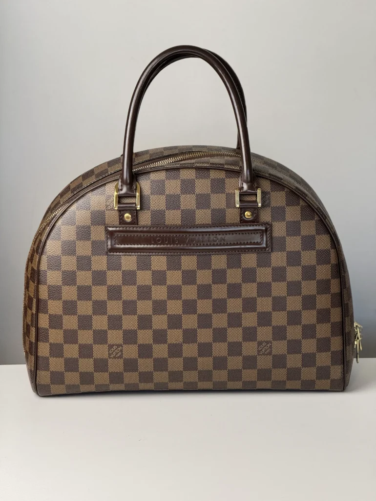 Pre Owned Louis Vuitton Nolita Damier Ebene Top Handle Tote