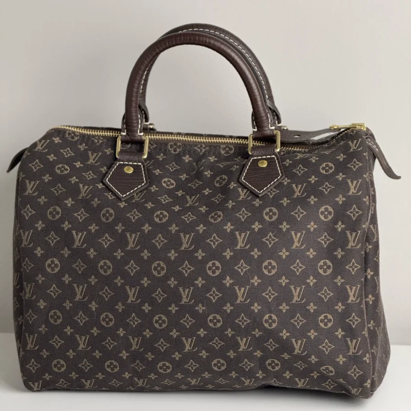 Pre Owned Loui Vuitton Speedy 30 Monogram Mini Lin