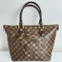 Pre Owned Louis Vuitton Damier Ebene Saleya MM Tote Bag