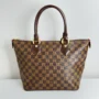 Pre Owned Louis Vuitton Damier Ebene Saleya MM Tote Bag