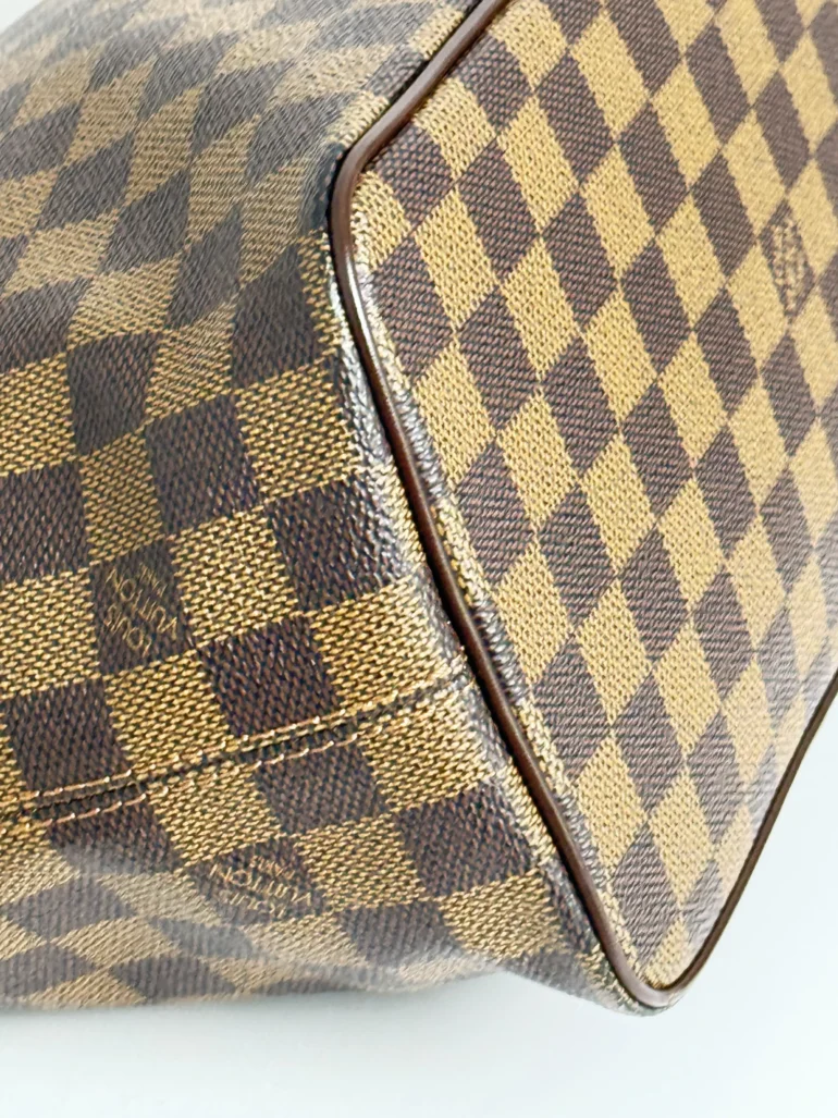 Pre Owned Louis Vuitton Damier Ebene Saleya MM Tote Bag