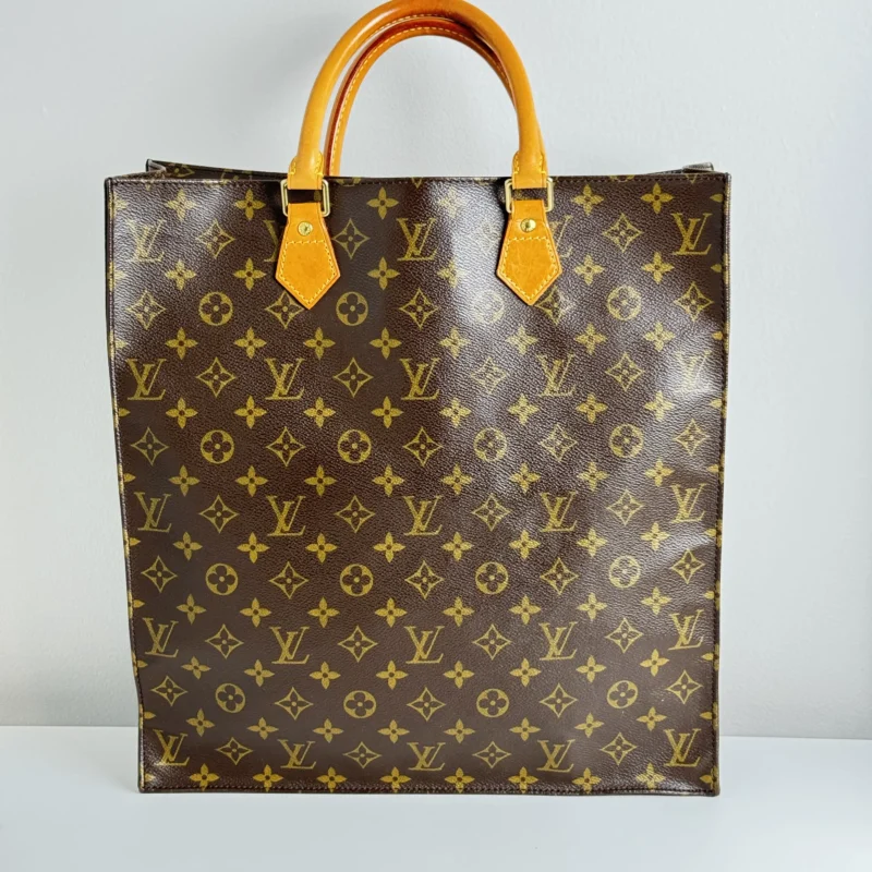 Pre Owned Louis Vuitton Monogram Sac Plat Tote Bag