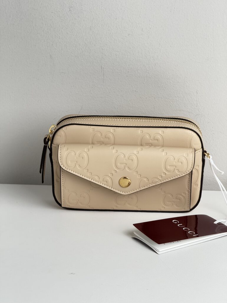 Pre Owned Gucci GG Super Mini Crossbody Bag New With Tags