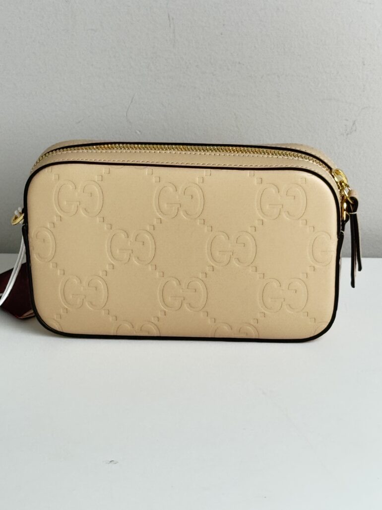 Pre Owned Gucci GG Super Mini Crossbody Bag New With Tags