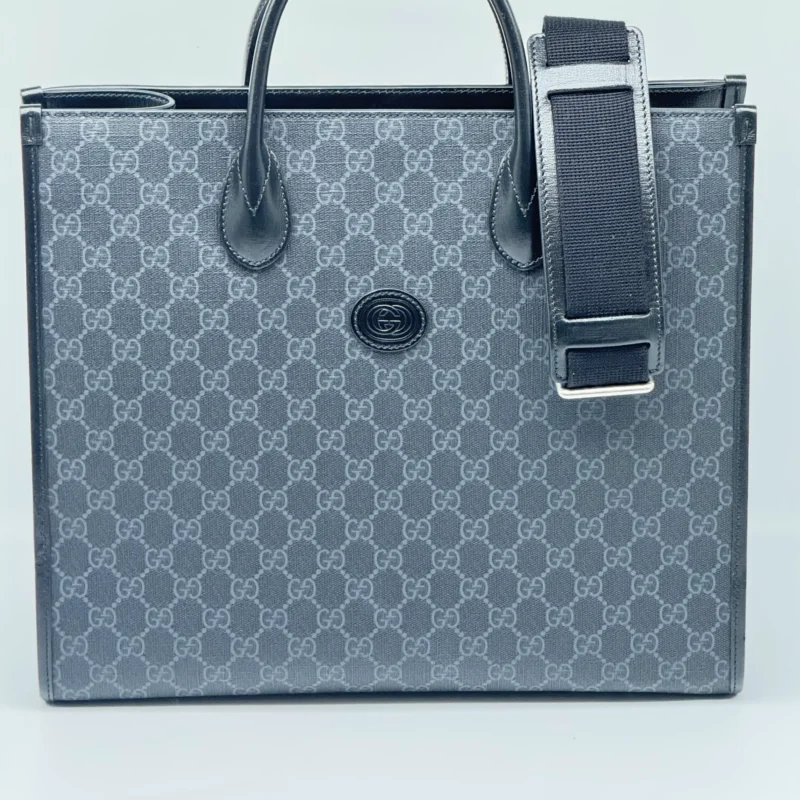 Pre Owned Gucci GG Medium Tote Bag with Shoulder Strap