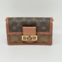 Pre Owned Louis Vuitton Reverse Monogram Dauphine Chain Wallet
