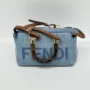 Pre OwnedFend iDenim Vitello King Plexiglass Logo Embroidered Mini By The Way