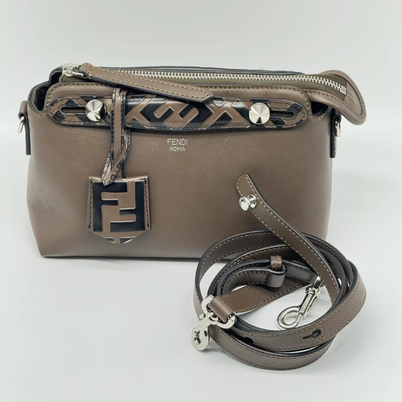 Pre Owned Fendi Bicolor By The Way Boston Mini Crossbody Shoulder Bag