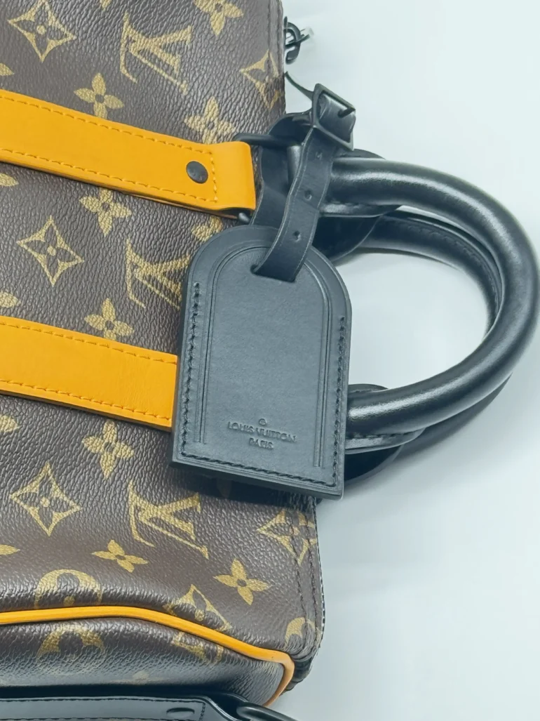 Pre Owned Louis Vuitton Monogram Macassar Keepall Bandoulière 25